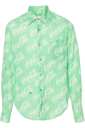 ERL X Coca-Cola monogram-print shirt