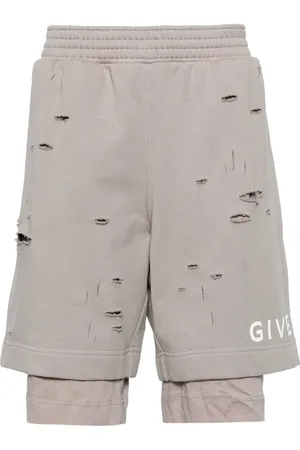 Givenchy Layered jersey bermuda shorts