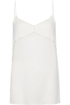 Fabiana Filippi Bead-chain trim top