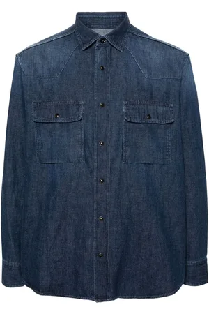 BRIONI Cotton denim shirt