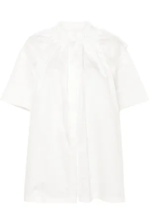 Jil Sander Long ruffle-collar shirt