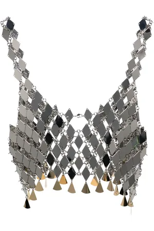 Paco rabanne Chainmail cropped tank top