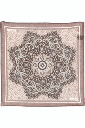 TAGLIATORE Medallion-print pocket scarf