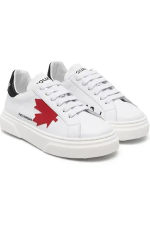 Dsquared2 Maple-leaf leather sneakers