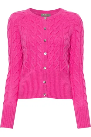 N.PEAL Myla cable-knit cashmere cardigan