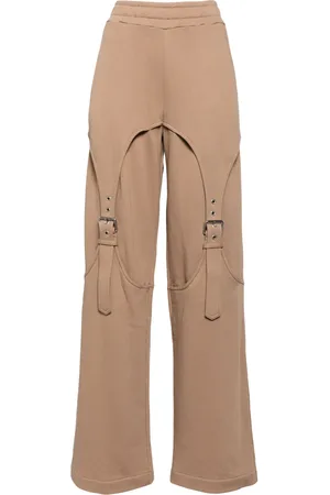 BLUMARINE Guêpière cotton track pants