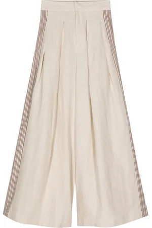 BIYAN Stripe-appliqu?? palazzo trousers
