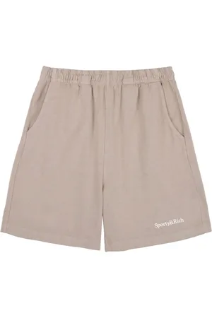 Sporty & Rich Logo-embroidered shorts