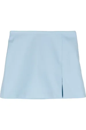 Mach & Mach Slit detail knitted miniskirt