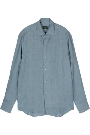 BRIONI Long-sleeve linen shirt