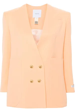 Patou Collarless double-breasted blazer