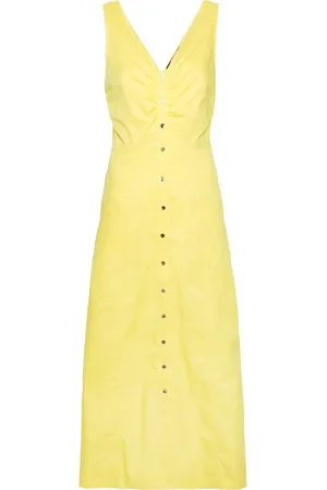 Karl Lagerfeld V-neck cotton maxi dress