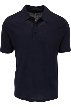 Vince Short-sleeve linen polo shirt