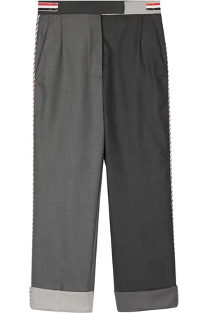 Thom Browne Two-tone straight trousers