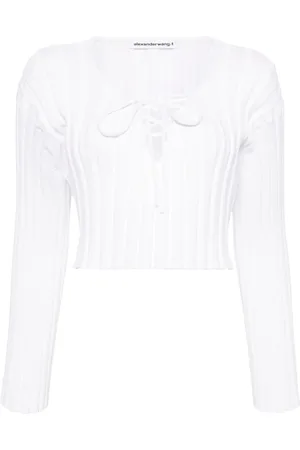 Alexander Wang Cropped ribbed sweater