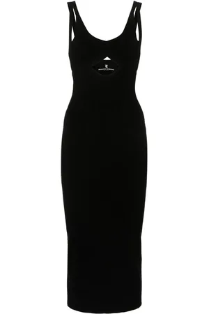 ERMANNO SCERVINO Ribbed-knit midi dress