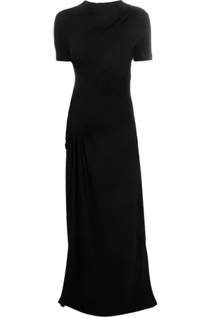 Givenchy Gathered short-sleeve maxi dress