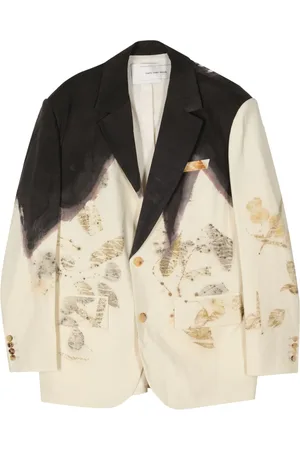Feng Chen Wang Natural-dye single-breasted blazer