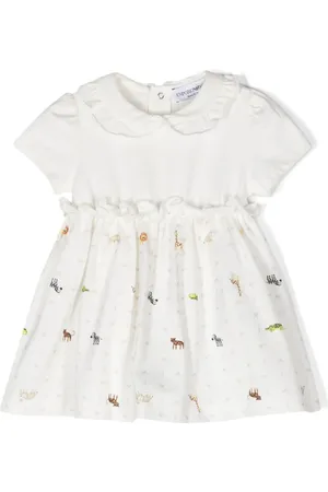 Emporio Armani Animal-print cotton dress