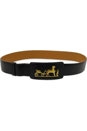Hermès 1981 Carriage leather belt