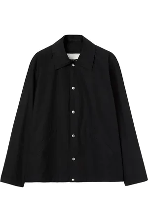 Jil Sander Logo-print cotton-poplin shirt jacket