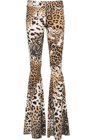 Roberto Cavalli Low-rise flared leggings