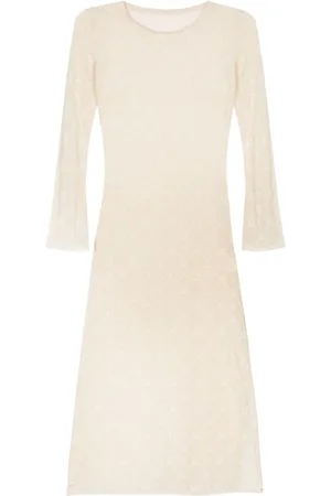 Marine Serre Moonogram mesh dress