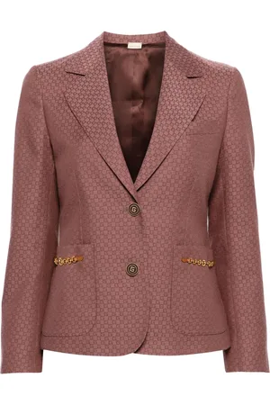 Gucci GG Damier Horsebit-detail blazer
