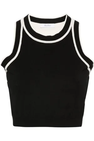 Max Mara Fine-knit cropped top