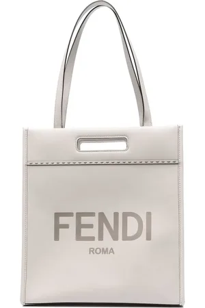 Fendi N-S embossed logo tote bag