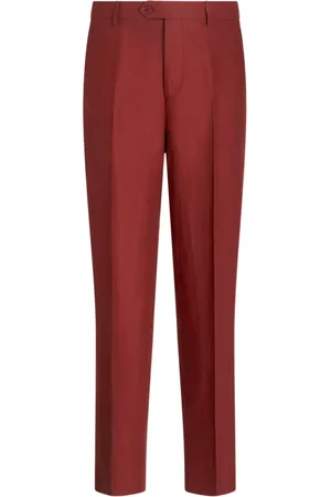 Etro Mid-rise tapered trousers
