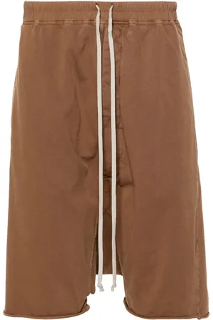 Rick Owens Pods drawstring drop-crotch shorts