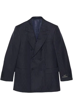 Gucci Horsebit striped wool jacket