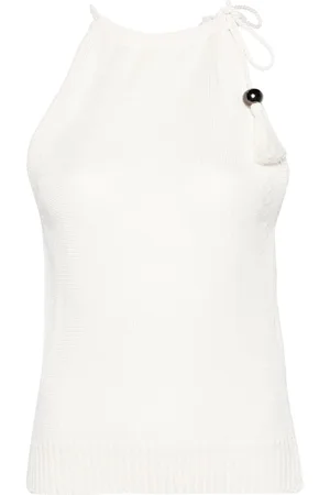 Max Mara Moriana halterneck linen top