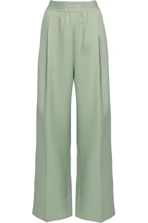 Stockholm Surfboard Club Logo-waistband palazzo pants