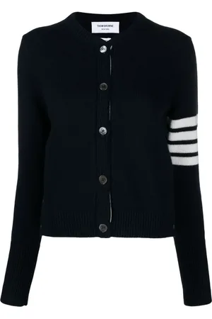 Thom Browne Floral-intarsia cotton jumper