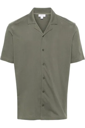 Sunspel Cotton piqué-weave shirt
