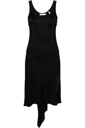 Helmut Lang Asymmetric-hem midi dress