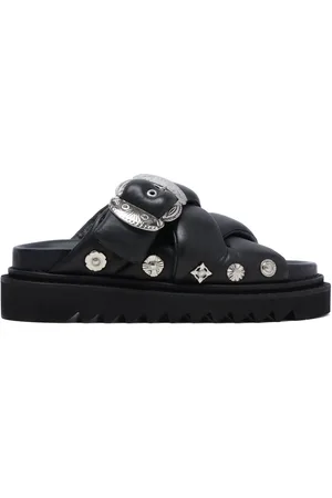 TOGA PULLA Padded leather slides