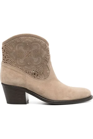 Via Roma 60mm suede boots