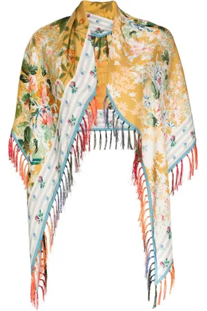 PIERRE-LOUIS MASCIA Aloeuw silk fringed scarf