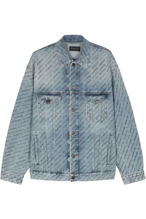Balenciaga Logo-print denim jacket