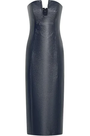 Nicholas Katherine faux-leather midi dress