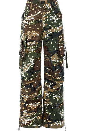 Retrofete Alexia camouflage-print trousers