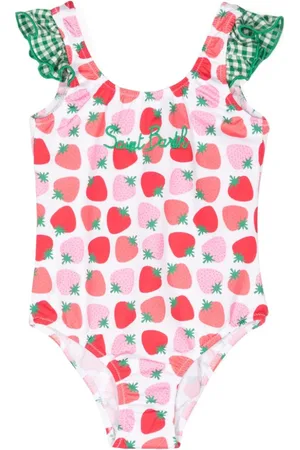 MC2 SAINT BARTH Strawberry-print swimsuit