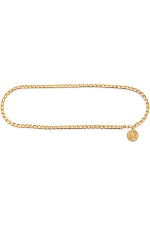 CHANEL 1990s Rue Cambon medallion chain belt