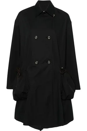 Emporio Armani Cotton-blend double-breasted coat