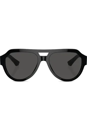 Dolce & Gabbana Logo-plaque pilot-frame sunglasses