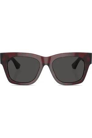 Burberry Checkered wayfarer-frame sunglasses