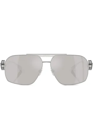 VERSACE Medusa pilot-frame sunglasses
